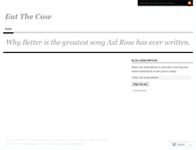 Tablet Screenshot of eatthecow.wordpress.com