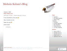 Tablet Screenshot of mohsinkalam.wordpress.com