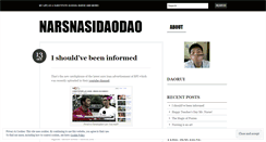 Desktop Screenshot of narsnasidaodao.wordpress.com