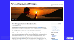 Desktop Screenshot of personalimprovementstrategies.wordpress.com