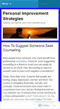 Mobile Screenshot of personalimprovementstrategies.wordpress.com