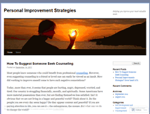 Tablet Screenshot of personalimprovementstrategies.wordpress.com