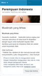 Mobile Screenshot of perempuanindonesia.wordpress.com