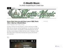 Tablet Screenshot of cwealthmusic.wordpress.com