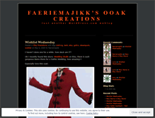 Tablet Screenshot of faeriemajikk.wordpress.com