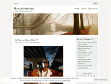 Tablet Screenshot of mayahotblaze.wordpress.com
