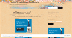 Desktop Screenshot of learnspanishonthebeach.wordpress.com