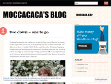 Tablet Screenshot of moccacaca.wordpress.com
