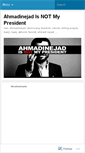 Mobile Screenshot of ahmadinejadisnotmypresident.wordpress.com