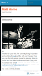 Mobile Screenshot of matthomedrums.wordpress.com