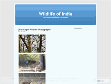 Tablet Screenshot of indianwildlife.wordpress.com