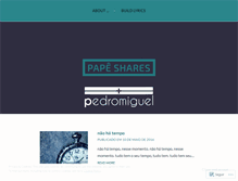 Tablet Screenshot of pedromiguel.wordpress.com