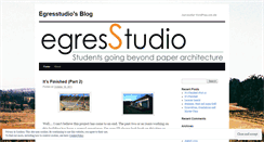 Desktop Screenshot of egresstudio.wordpress.com