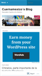 Mobile Screenshot of cuernamexico.wordpress.com