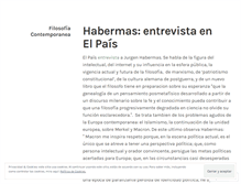 Tablet Screenshot of filosofiacontemporanea.wordpress.com