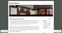 Desktop Screenshot of kitchenadvice4you.wordpress.com