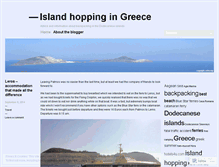 Tablet Screenshot of islandhoppinggreece.wordpress.com