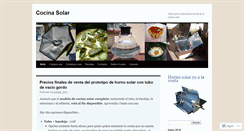 Desktop Screenshot of cocinasolar.wordpress.com