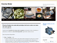 Tablet Screenshot of cocinasolar.wordpress.com