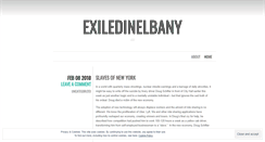 Desktop Screenshot of exiledinelbany.wordpress.com