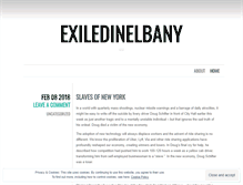 Tablet Screenshot of exiledinelbany.wordpress.com