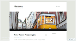 Desktop Screenshot of kiranmaya.wordpress.com