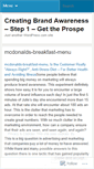 Mobile Screenshot of mcdonaldsbreakfast89.wordpress.com