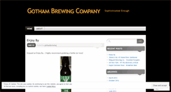 Desktop Screenshot of gothambrewing.wordpress.com