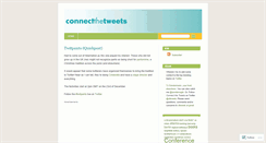 Desktop Screenshot of connectthetweets.wordpress.com