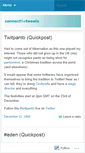 Mobile Screenshot of connectthetweets.wordpress.com