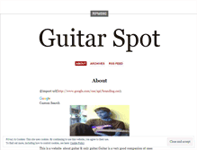 Tablet Screenshot of guitarspot.wordpress.com