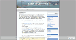 Desktop Screenshot of expatincalifornia.wordpress.com