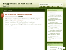 Tablet Screenshot of alexrayon.wordpress.com