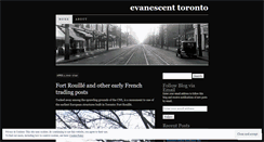 Desktop Screenshot of evanescenttoronto.wordpress.com