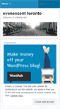 Mobile Screenshot of evanescenttoronto.wordpress.com