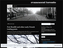 Tablet Screenshot of evanescenttoronto.wordpress.com