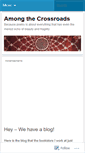 Mobile Screenshot of amongthecrossroads.wordpress.com