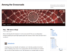 Tablet Screenshot of amongthecrossroads.wordpress.com