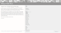 Desktop Screenshot of hidinginpublic.wordpress.com
