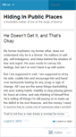 Mobile Screenshot of hidinginpublic.wordpress.com
