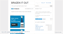 Desktop Screenshot of brazenitout.wordpress.com