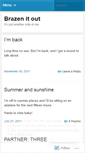Mobile Screenshot of brazenitout.wordpress.com