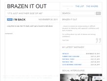 Tablet Screenshot of brazenitout.wordpress.com