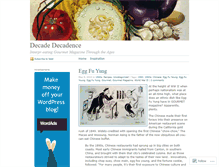 Tablet Screenshot of decadedecadence.wordpress.com