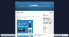 Desktop Screenshot of notesdotnet.wordpress.com