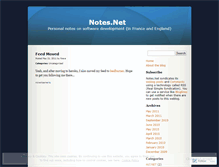 Tablet Screenshot of notesdotnet.wordpress.com