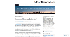Desktop Screenshot of afewreservations.wordpress.com