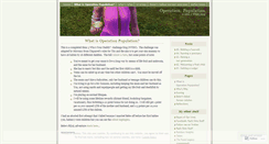 Desktop Screenshot of operationpopulation.wordpress.com