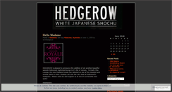 Desktop Screenshot of drinkhedgerow.wordpress.com