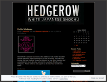 Tablet Screenshot of drinkhedgerow.wordpress.com